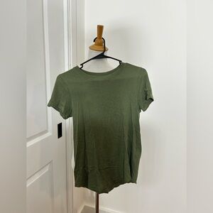 MADEWELL Olive Green Short Sleeve Tee 100% Cotton Size XS
